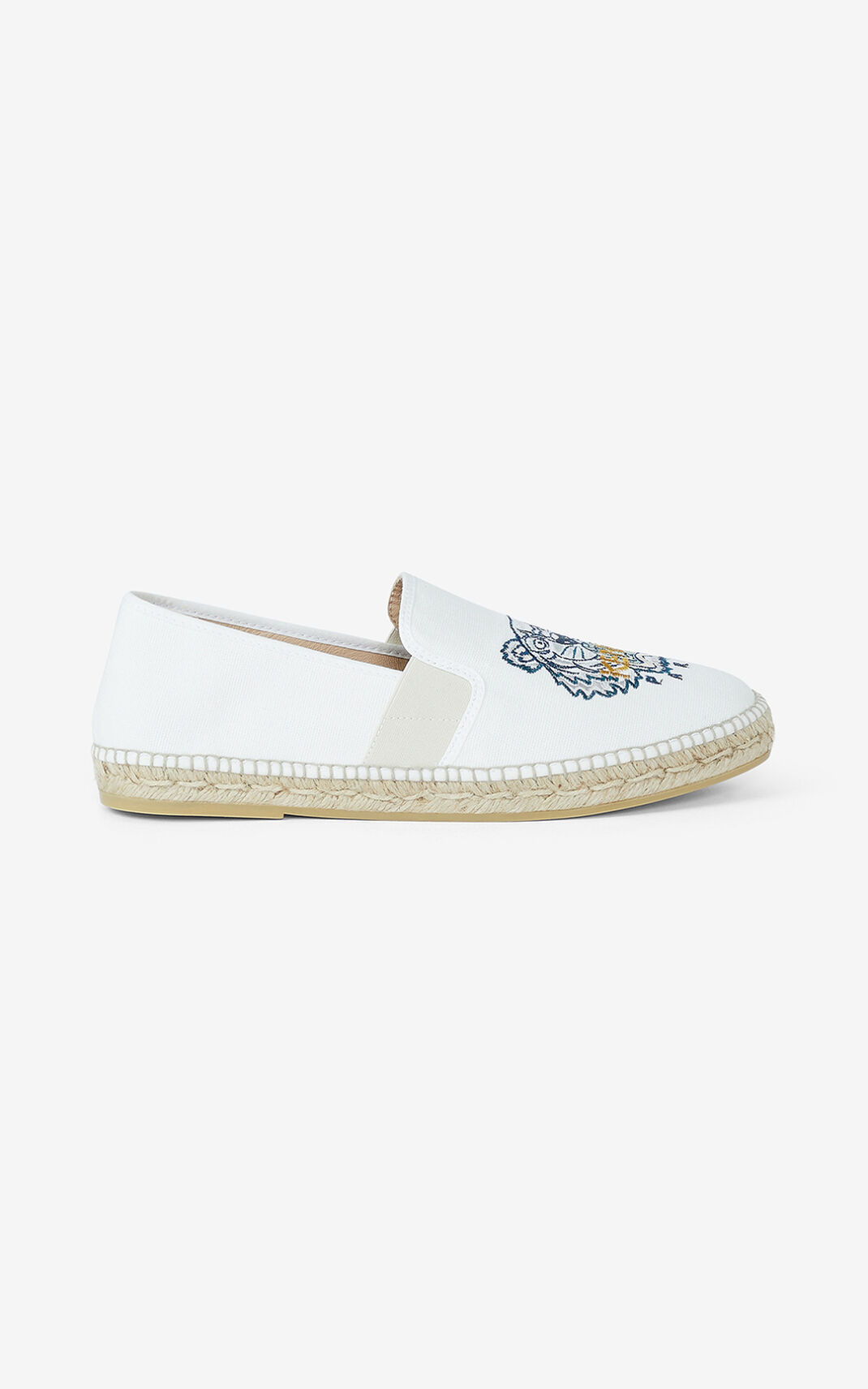 Kenzo Tiger elasticated Espadrile Muške - Bijele - Hrvatska PEKSHB083